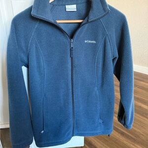 Ladies (M) Columbia Blue Fleece Jacket